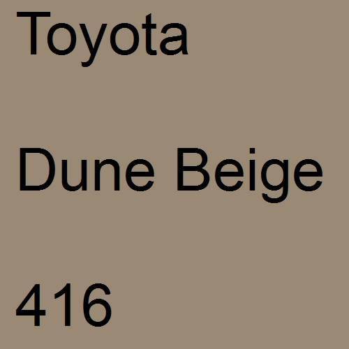 Toyota, Dune Beige, 416.